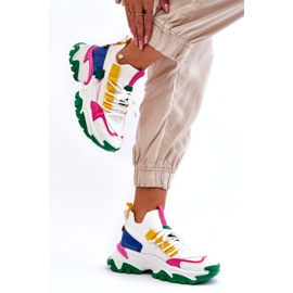 Seastar Ženske tenisice s čarapama, bijele i zelene bijela 2