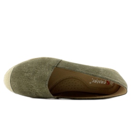 Espadrile s platnenim kapicama JH23P Green zelena 2