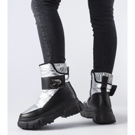 Sive izolirane Mejia čizme za snijeg srebro 1