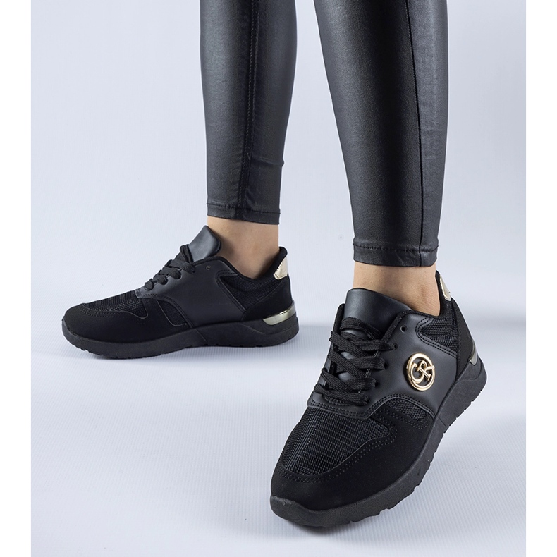 Crne sportske tenisice Almenno crno 1