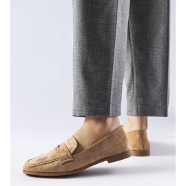 Tamno bež mokasine od Medford eko antilop kože 1