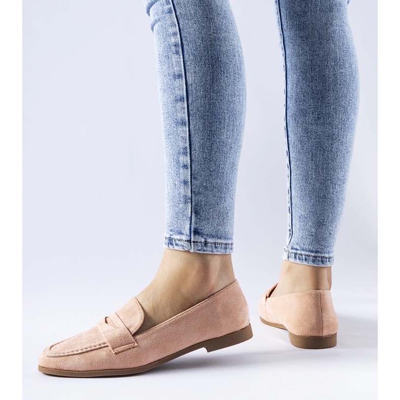 Ružičaste Medford mokasine od eko antilop kože ružičasta 1