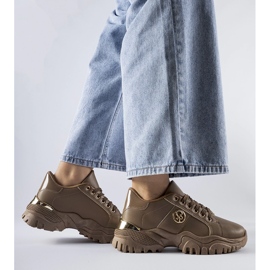 Smeđe tenisice s masivnim potplatom marke Arpaia smeđa 1