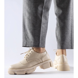 Bež cipele Piazzetta na vezanje 1