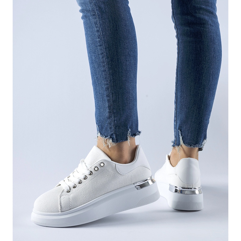 Bijele tenisice na Scuderlando platformu bijela 1