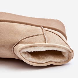 Bež Caliksa ženske čizme za snijeg s debelim potplatom 1