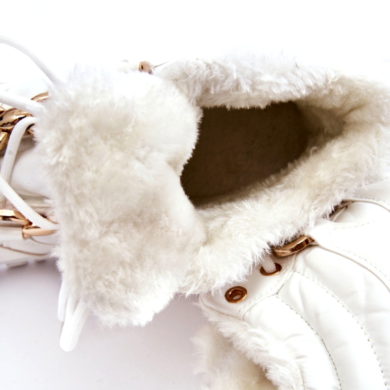 Ženske izolirane sportske čizme na vezanje Trappers Bijeli Bastini bijela 7