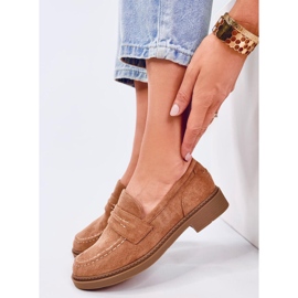Antye Camel ženske mokasine od brušene kože smeđa 1