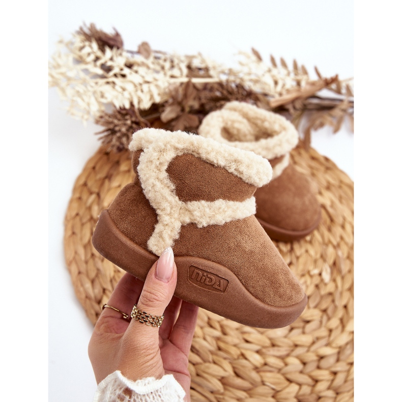 Camel Unitia dječje čizme za snijeg s čičkom smeđa 2