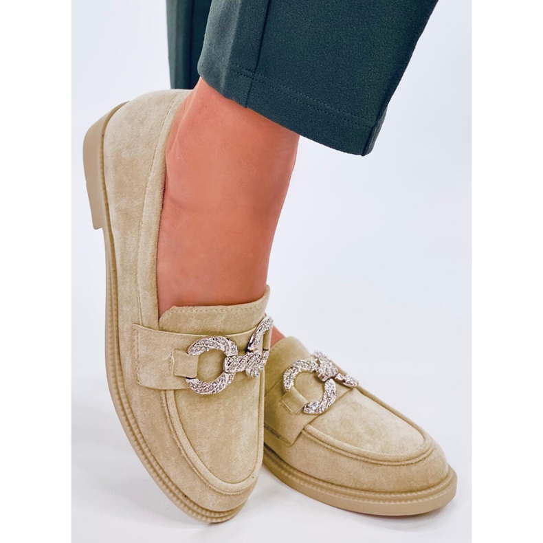 Klasične Daimer Green mokasine od brušene kože zelena 2