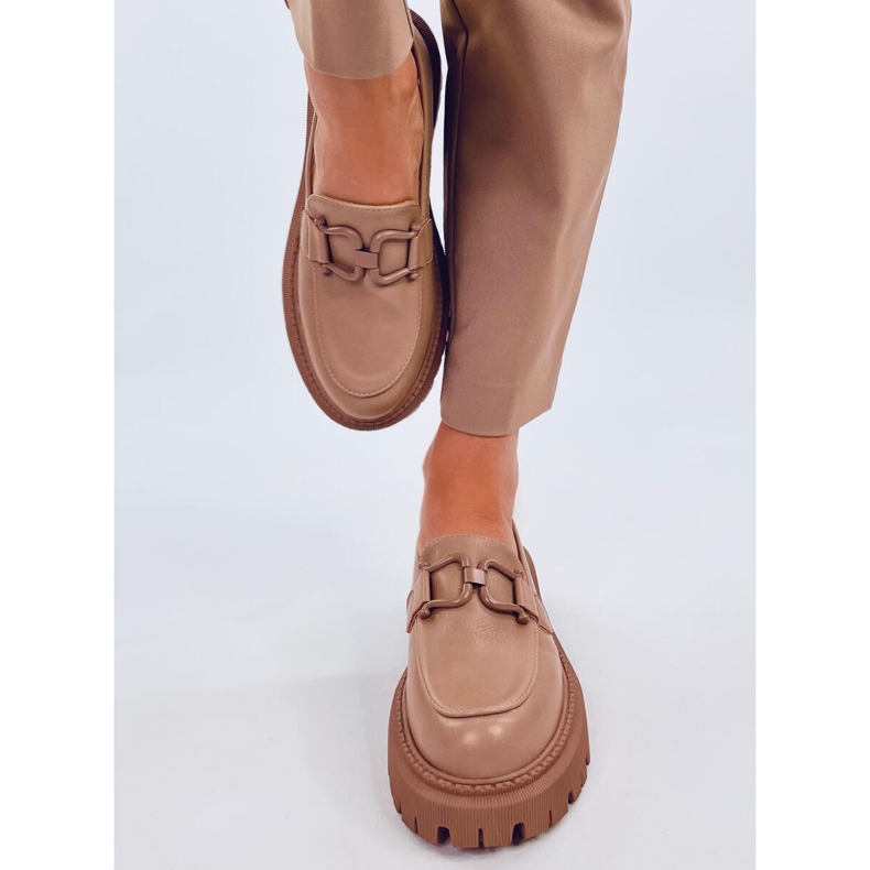 Elken kaki mokasinke s platformom bež 2