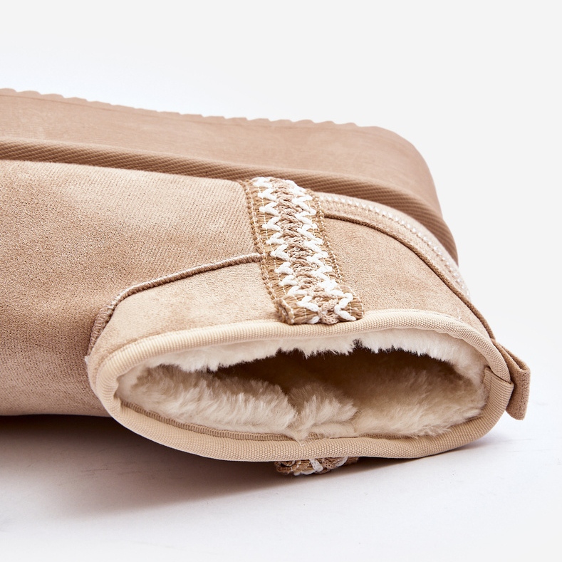 Čizme za snijeg s platformom i bež Udra uzorkom 1