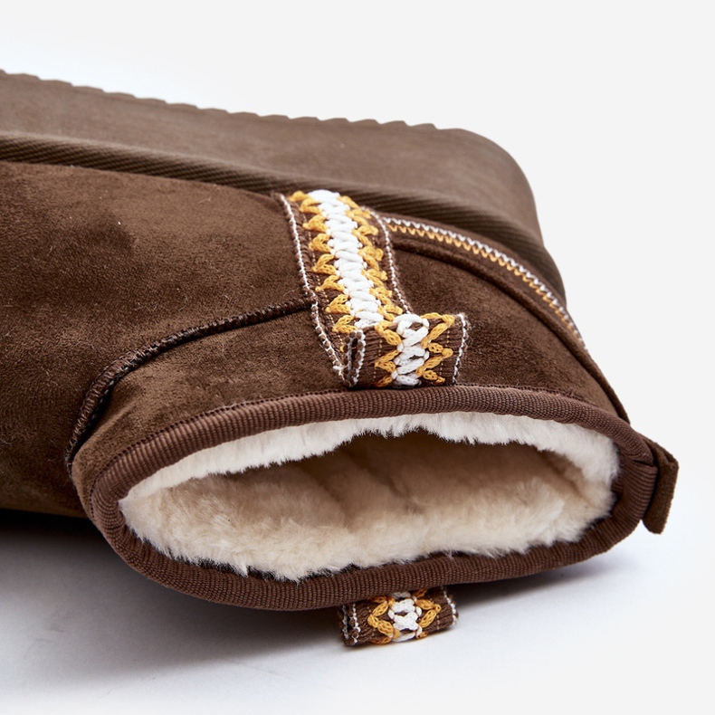 Čizme za snijeg s platformom i tamnozelenim Udra uzorkom zelena 1