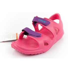 Crocs sandale Swiftwater Jr 204988-600 ružičasta 1