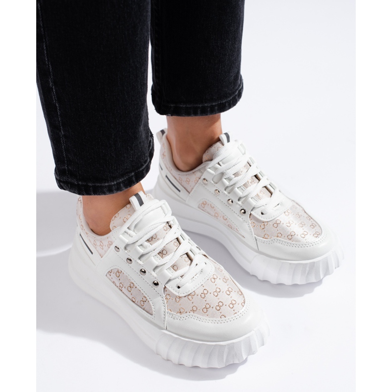 Bijele ženske sportske cipele sa debelim đonom bijela 1