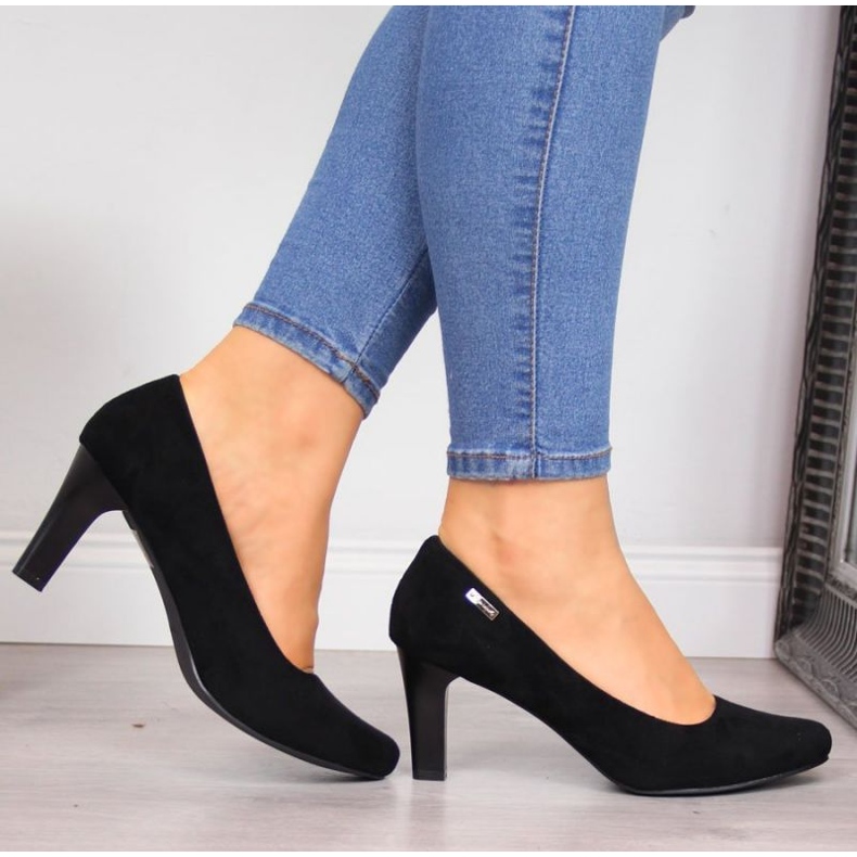 Sergio Leone W SK39T crne salonke od brušene kože crna 2