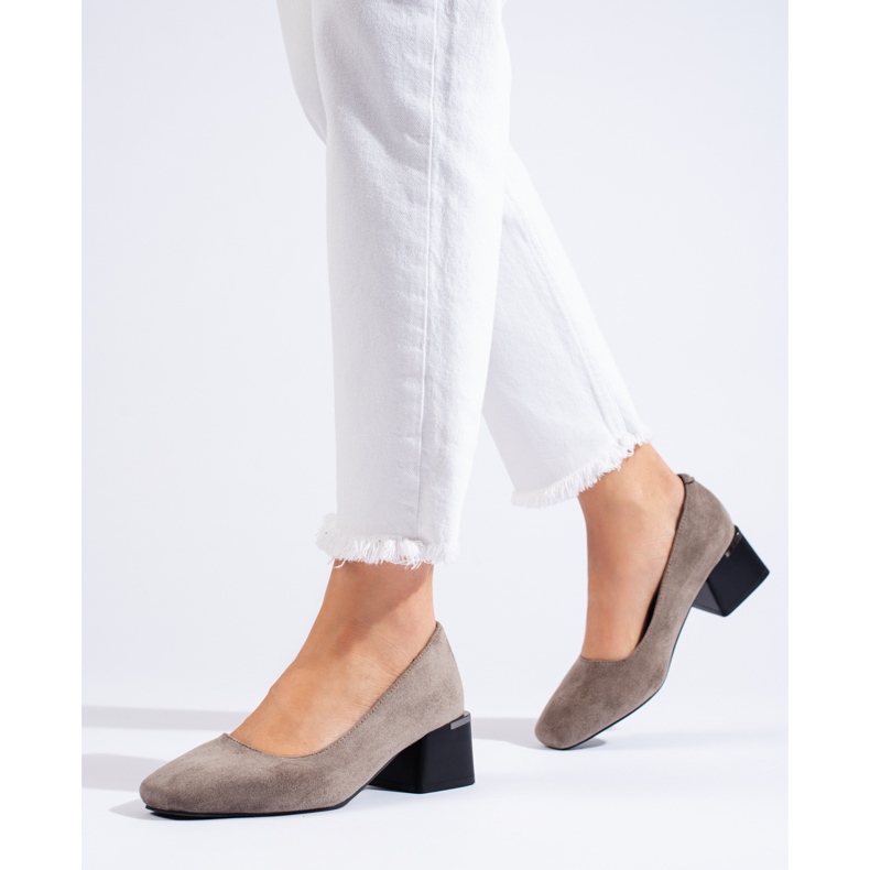 Elegantne cipele s visokom petom La.Fi siva 1