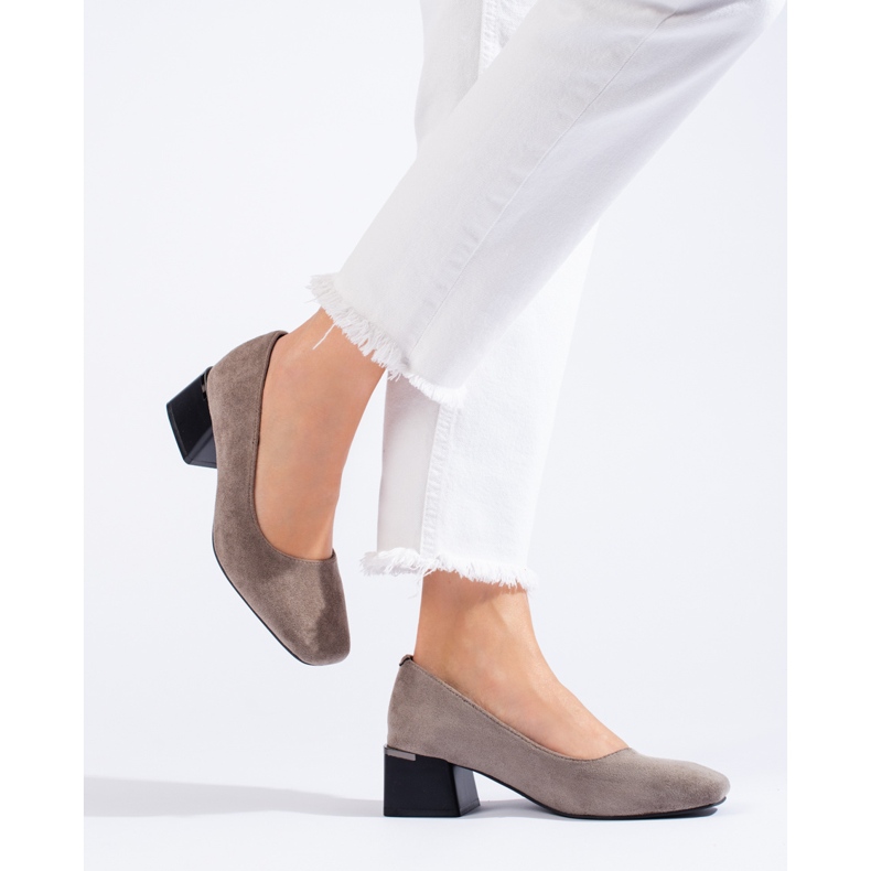 Elegantne cipele s visokom petom La.Fi siva 2