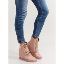 Tenisice na vezanje s pločicom B-2 Pink ružičasta 1