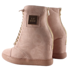 Tenisice na vezanje s pločicom B-2 Pink ružičasta 2