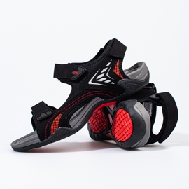 Muške crne sandale crno 2