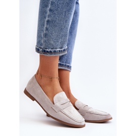 Ženske klasične mokasine Grey Olevin siva 2