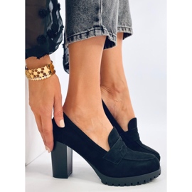 Vannia crne mokasine na visoku petu crno 1