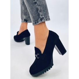 Desira crne mokasine na visoku petu crna 2