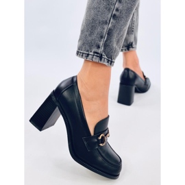 Varvai Crne mokasine na visoku petu crna 2