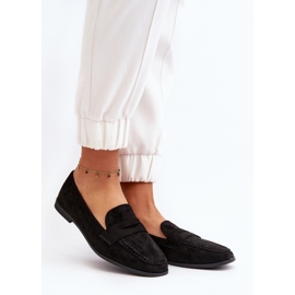 Ženske klasične mokasine Black Olevin crno 2