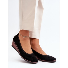 Vinceza Ženske hlače na klinovima Black Belli crna 2