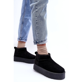 Ženske sukne snijeg čizme crne crna 5