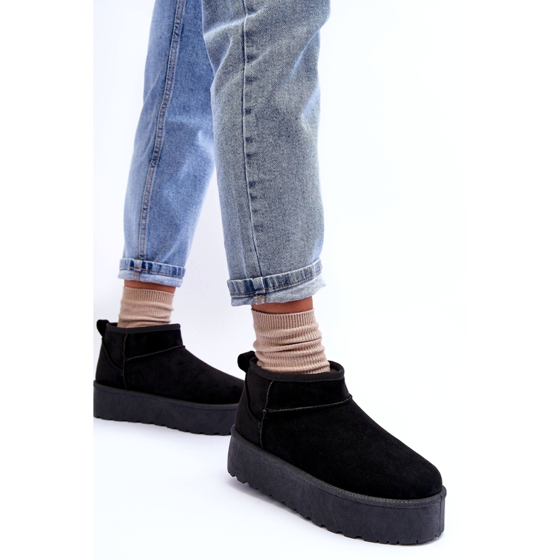 Ženske sukne snijeg čizme crne crno 5