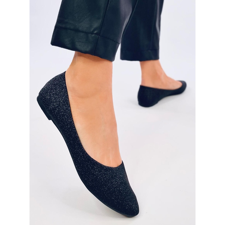 Chiesa Black svjetlucave balerinke crna 2