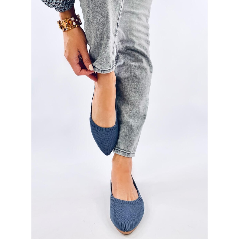 Kreiss Plave ažurne balerinke plava 1