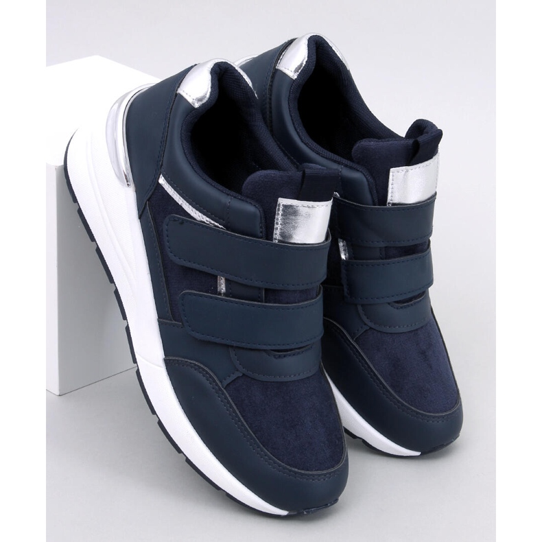 Moulton mornaričke tenisice na klin s čičkom plava 1