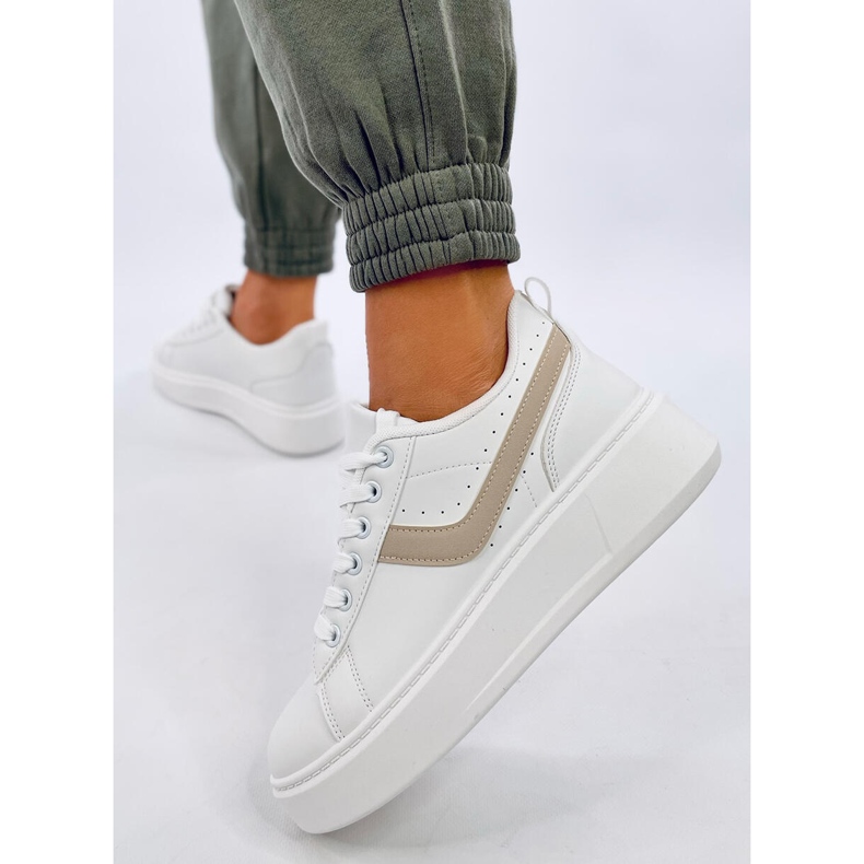 Emmas Beige tenisice s platformom bijela 2