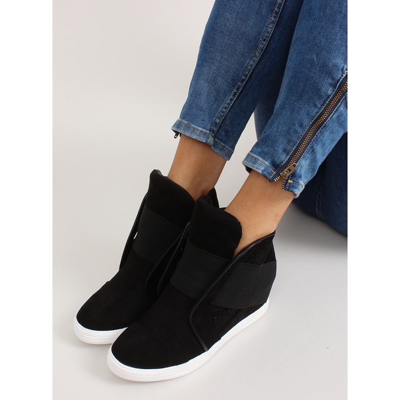 Tenisice sa širokim crnim gumicama crno 2