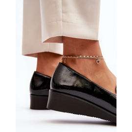 Vinceza Ženske lakirane cipele Mokasine crne Polike crna 1