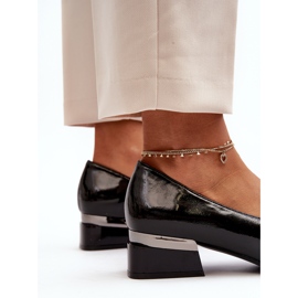 Vinceza Ženske lakirane cipele s niskom petom, crne Marilni crno 1