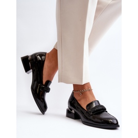 Vinceza Ženske lakirane cipele s niskom petom, crne Marilni crno 2