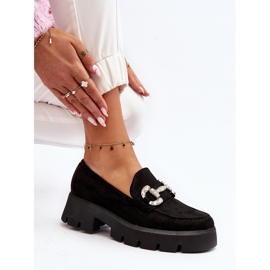 Ženske mokasine s ukrasom Black Ellise crna 1