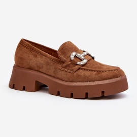 Ženske mokasine s ukrasom Camel Ellise smeđa 1