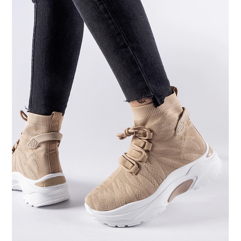 Smeđe visoke Vigatto tenisice smeđa 1