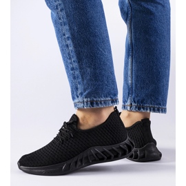 Crne platnene tenisice Derek crna 1