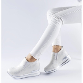 Alquippa srebrne tenisice na klin srebro 1