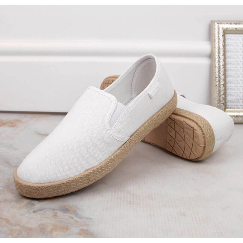 Ženske slip-on espadrile bijele Big Star DD274015 bijela 1