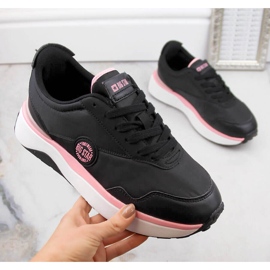 Crne ženske sportske cipele s platformom Big Star JJ274A014 crno 1