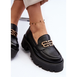 Zazoo 20164 Ženske mokasine od prirodne kože, crne crna 1