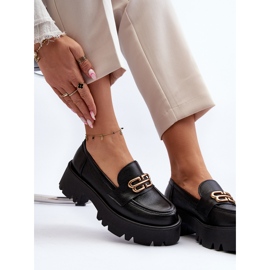 Zazoo 20164 Ženske mokasine od prirodne kože, crne crna 2